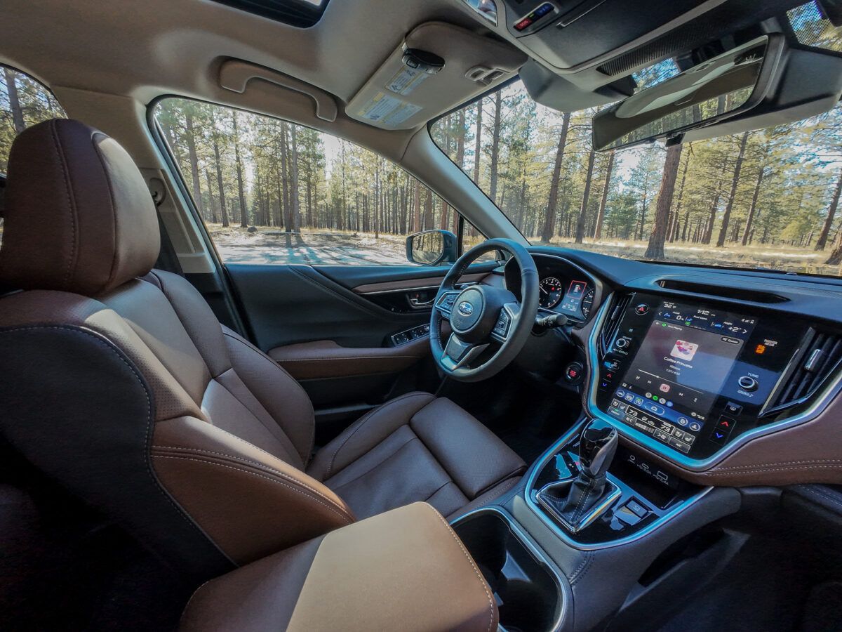 The Interior Of A 2024 Subaru Outback Touring Xt
