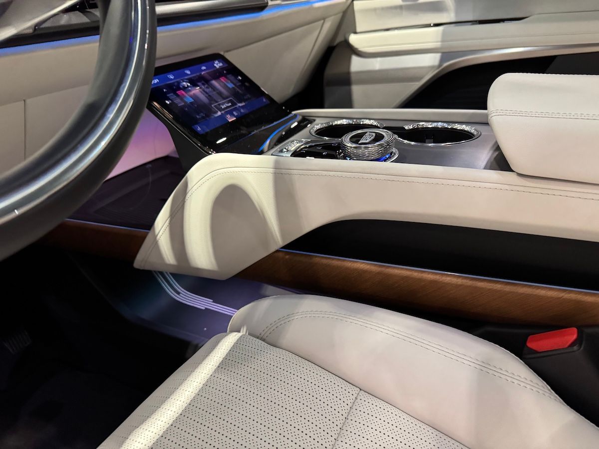 The Nearly Floating Center Console In The Cadillac Vistiq