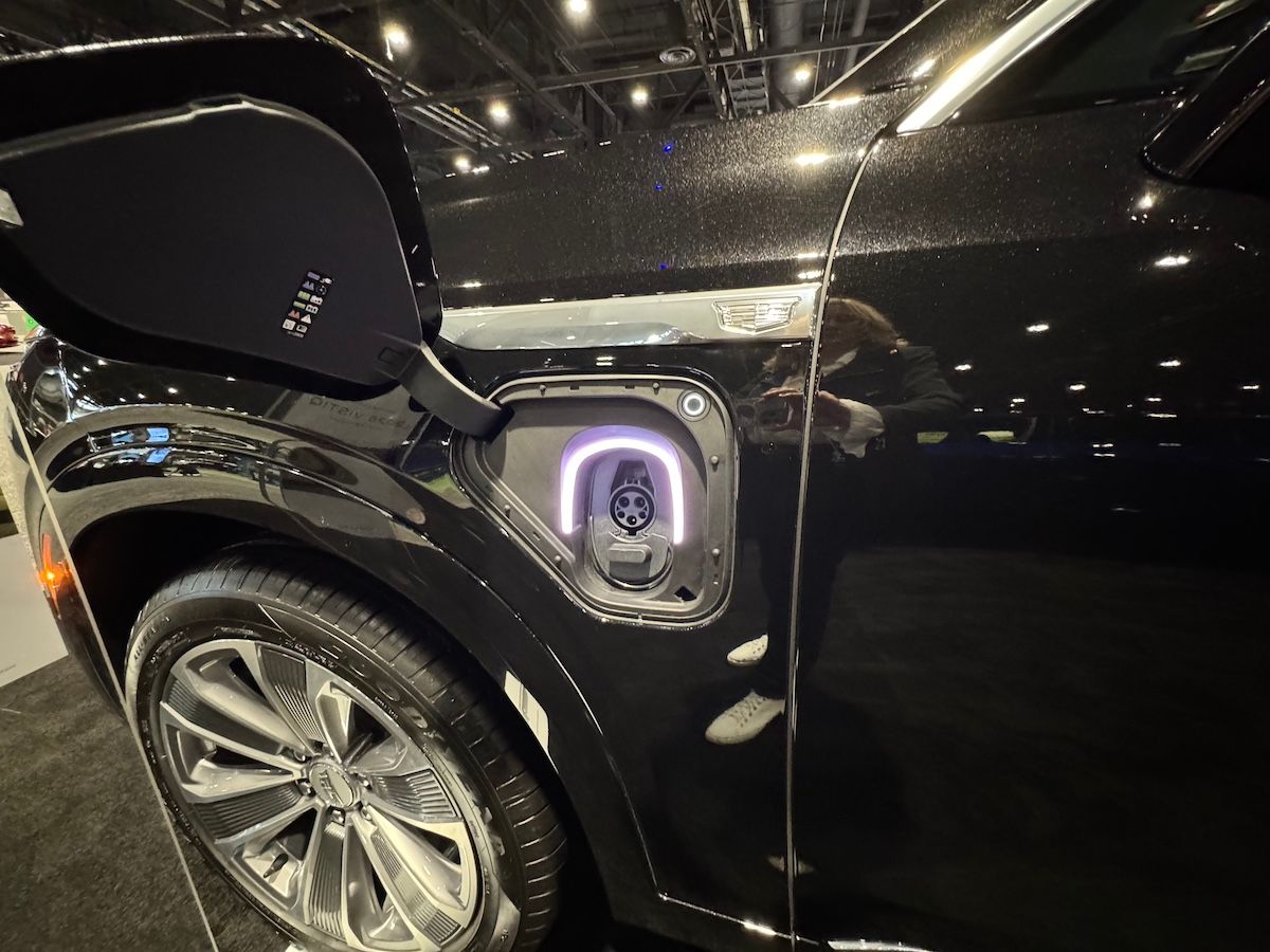 The Charge Port In The Cadillac Vistiq