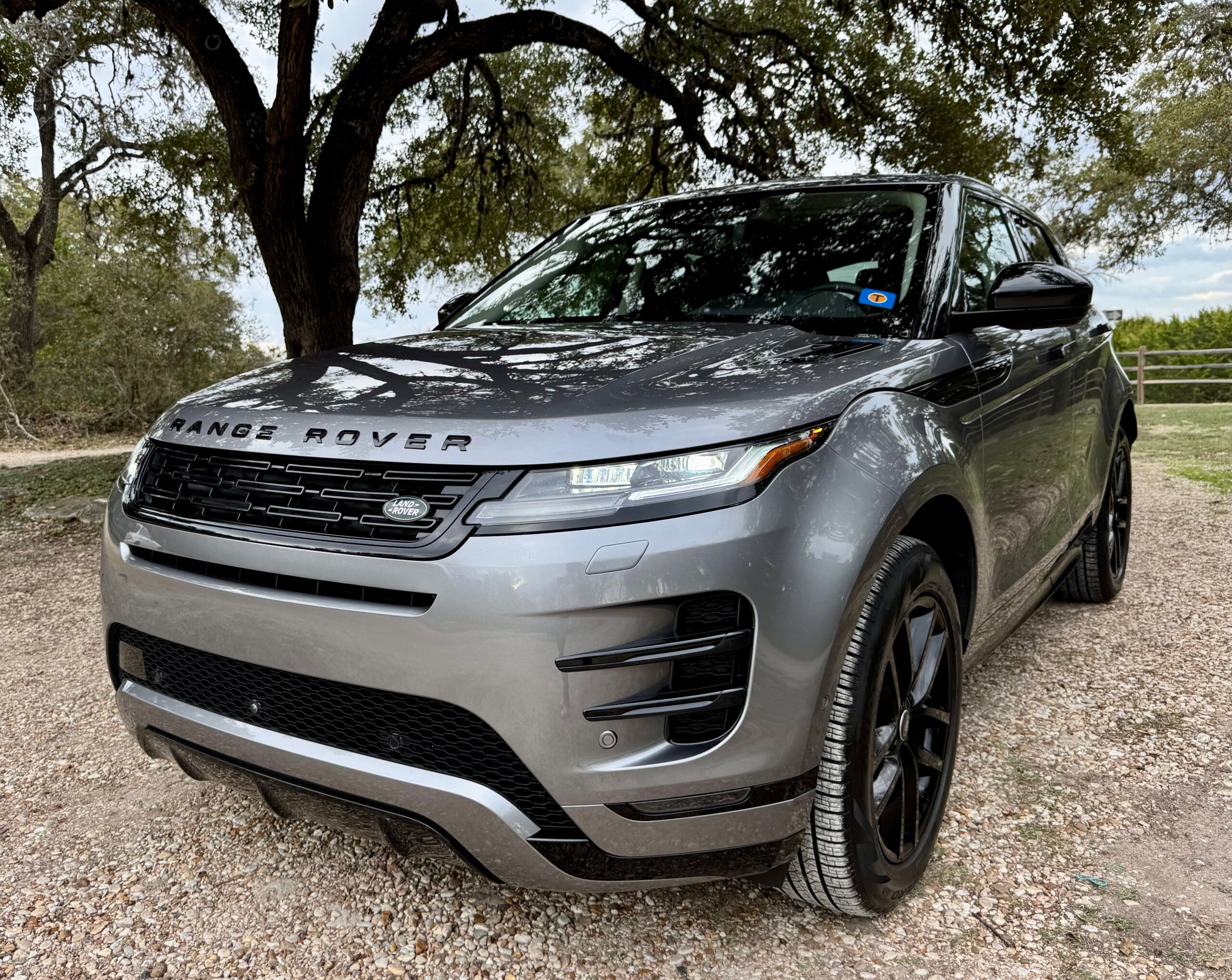 The Front End Of The 2025 Range Rover Evoque