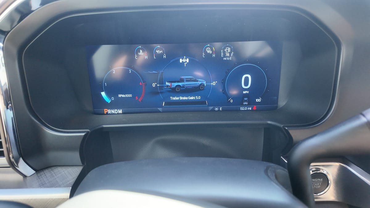 The Driver Display Ford F-150 Towing Bootcamp