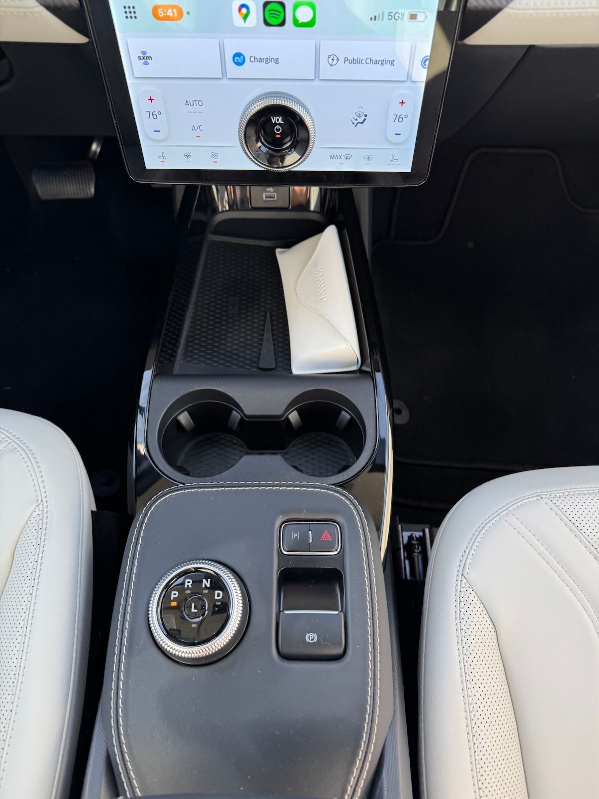 Putting the Ford Mustang Mach-E To the True Test By Driving it Like I Own It 9 The Center Console Holds My Glasses And A Phone