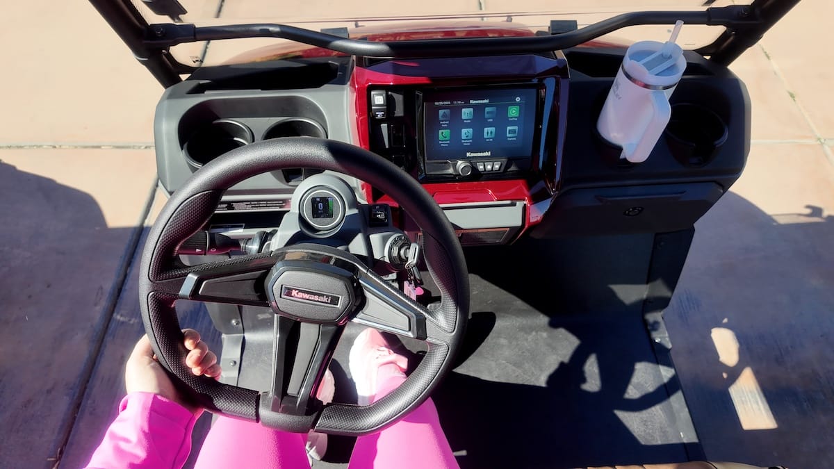 Behind The Wheel Of The Kawasaki Nav 4E Electric Cart