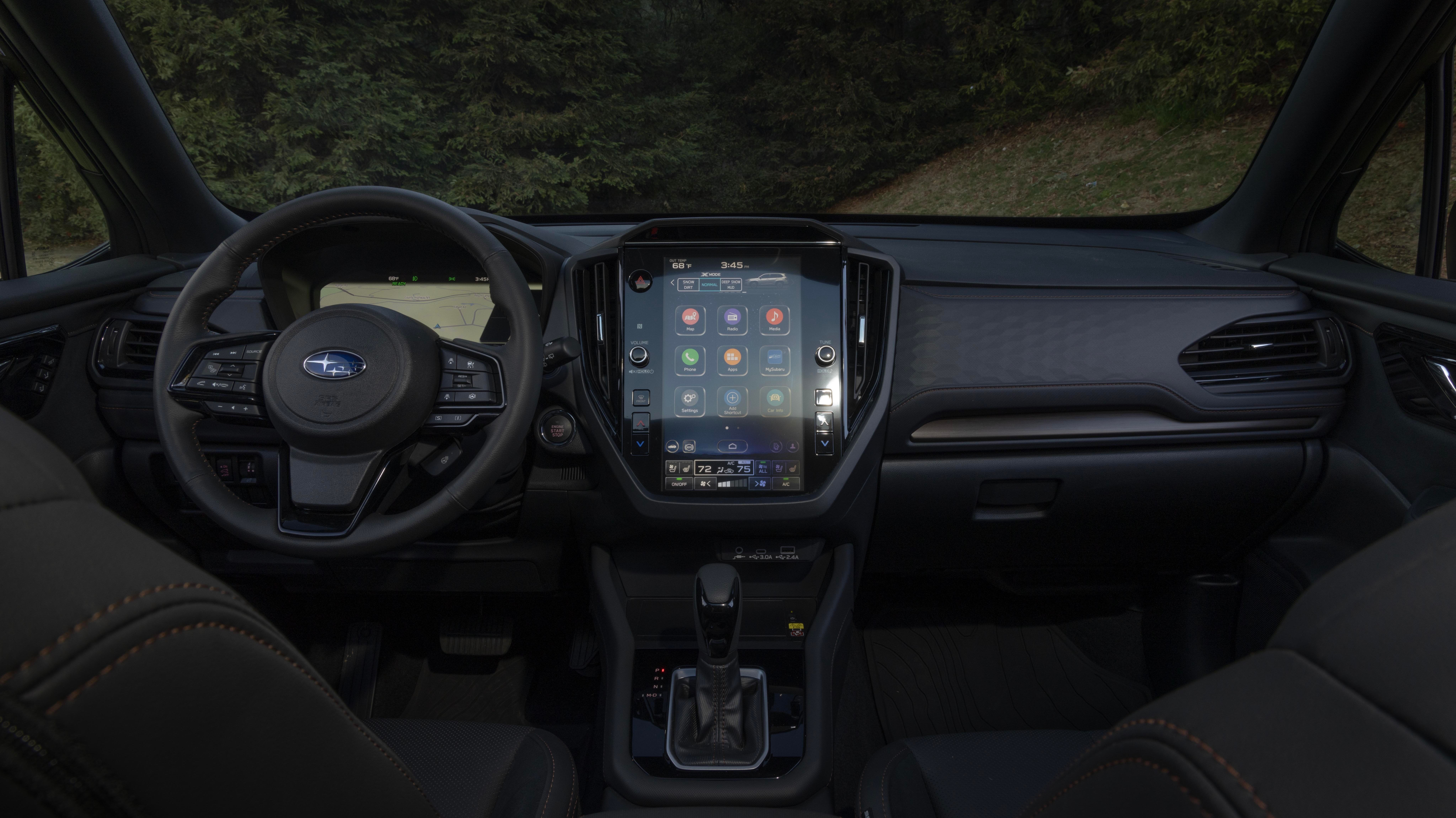 The Interior Of The Subaru Forester Hybrid