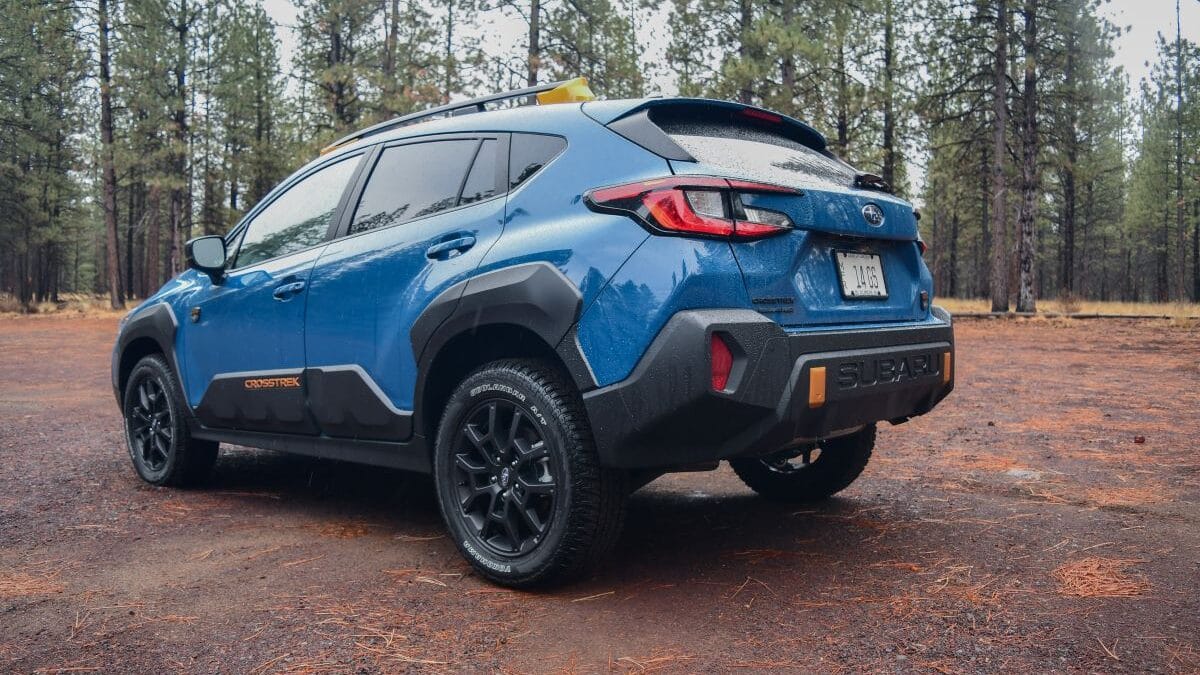 The Rear End Of The 2024 Subaru Crosstrek Wilderness