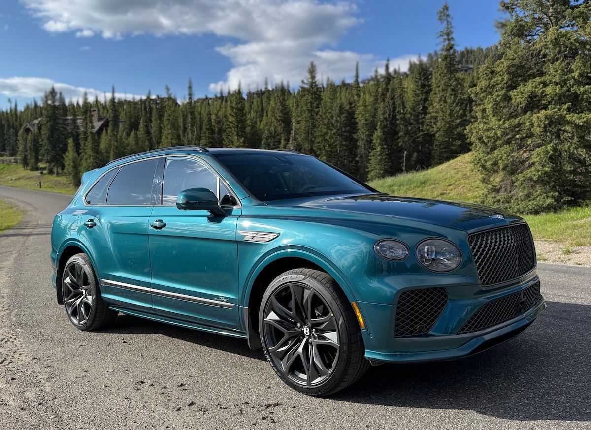 The Bentley Bentayga Speed in Aegean Blue