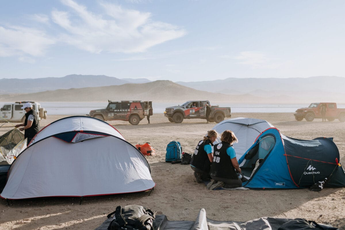 Basecamp of the Rebelle Rally on Day 5