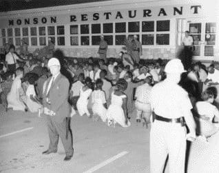 Sit-In At Monson Restaurant In St. Augustine, Fl