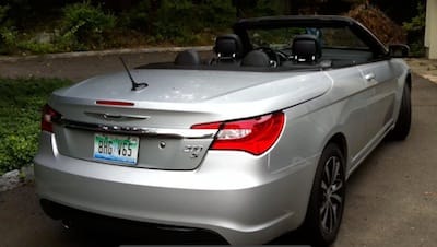 2013 Chrysler 200S Convertible 2 A Girls Guide To Cars | 2013 Chrysler 200S Convertible - Chrylser 200 Rear