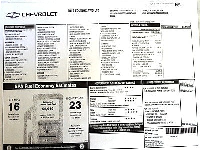 How to Buy a Car if You Have Bad Credit: 6 Tips 4 Monroney car sticker