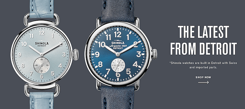 Passion, Mission and the Motor City: Meet Shinola, Detroit’s Next Era of Fine Design 9 Shinola web front page