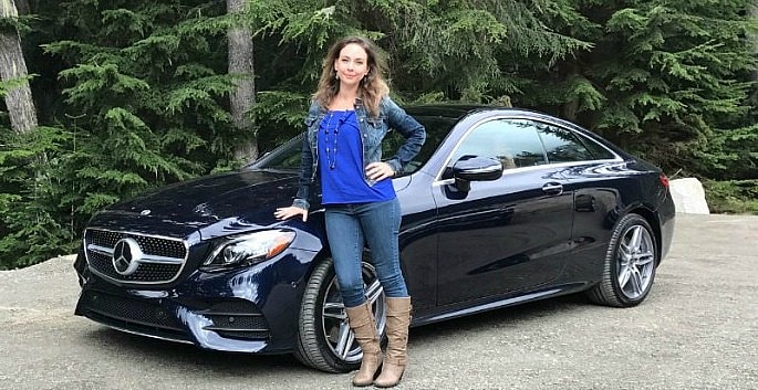 Meagan with the Mercedes