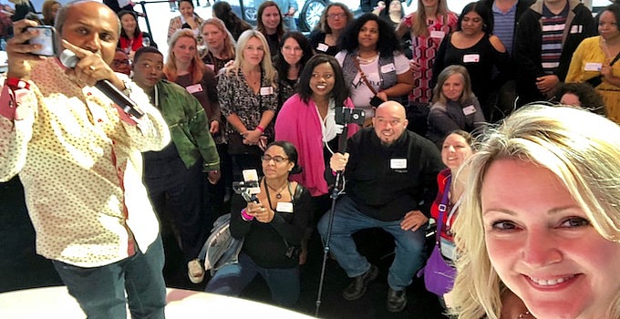 Learning social media tips from Sree Sreenivasan at NYIAS