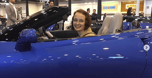 Need a Great Car? Meet Us at the 2019 DFW Auto Show 7 Erica tries out a convertible at the Houston Auto Show and yes, it looks good on her! Photo: Erica Mueller