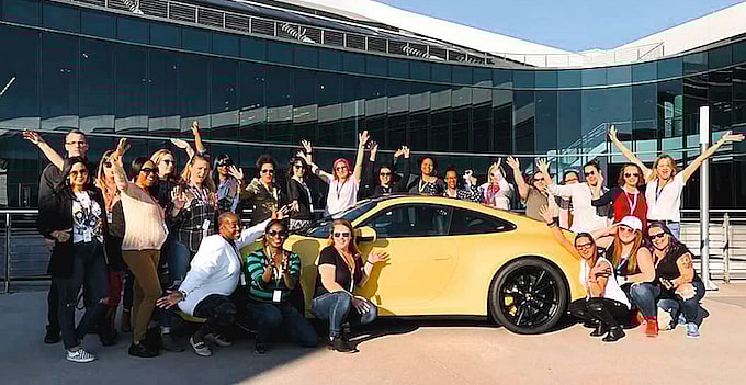 Yes, You Can Live the Porsche Life: Learn to Drive on a Track with Confidence at the Porsche Experience Center 3 Our group at the Porsche Experience Center