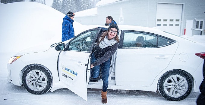 A Girls Guide to Cars | Putting Michelin X-Ice Winter Tires to the Ultimate Test: Driving in Quebec - Michelin Connie featured