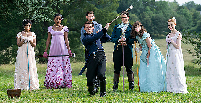 Some of the cast of Bridgerton season 2