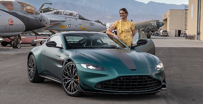 Victoria and the Aston Martin Vantage