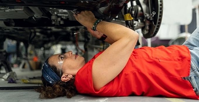 Me working on the Iron Maven. Photo: Volvo