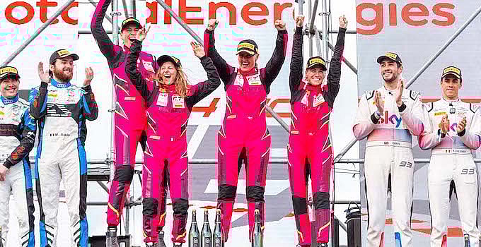 The Iron Dames Show What Women Have Always Known: That We’re Good at Racing 6 The women of Iron Lynx celebrate a record-breaking victory at the 24 Hours of Spa
