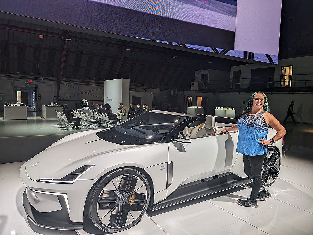 The Polestar 6 electric roadster and the Polestar 5 were also featured. Photo: Patrick Anderson