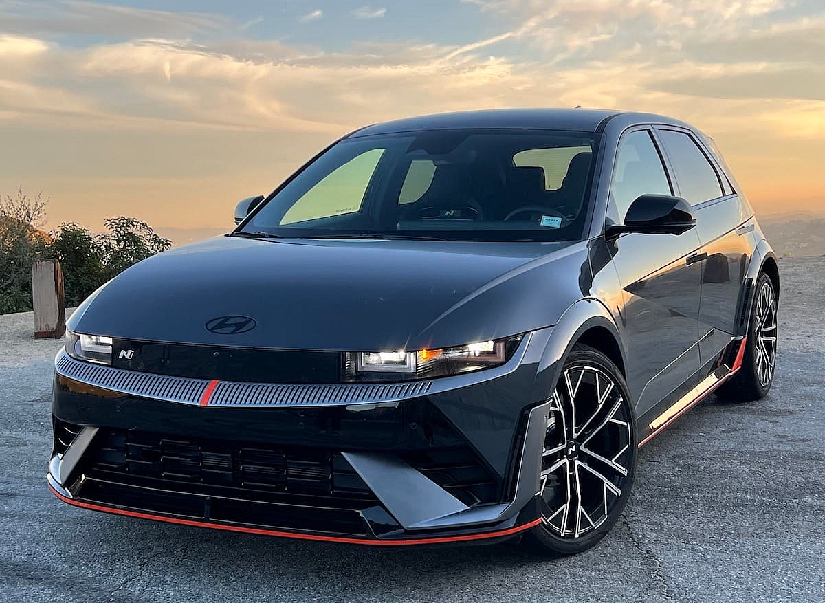 The front face of the 2025 Hyundai Ioniq 5 N