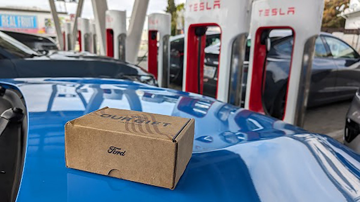 NACS charger Ford Tesla EV charging