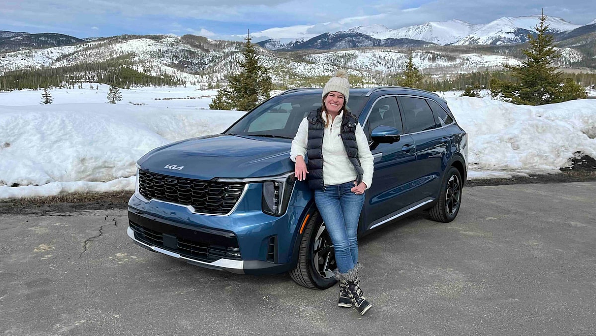 Sara Lacey and the 2025 Kia Sorento Hybrid
