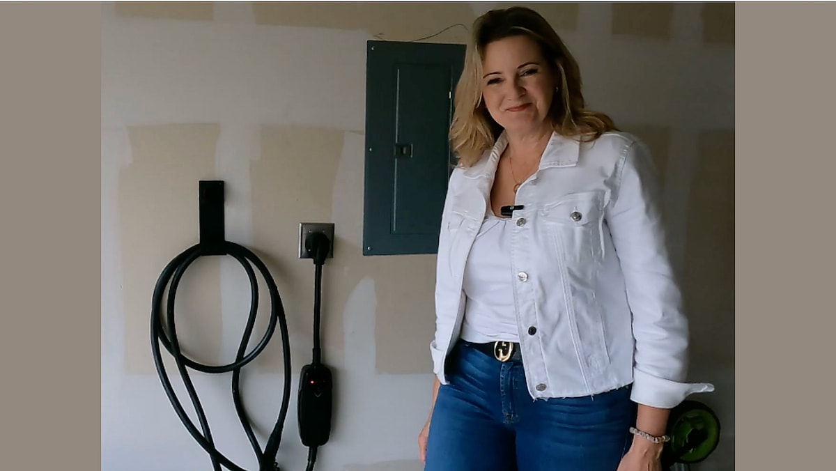 Me with my Lectron home EV charger!