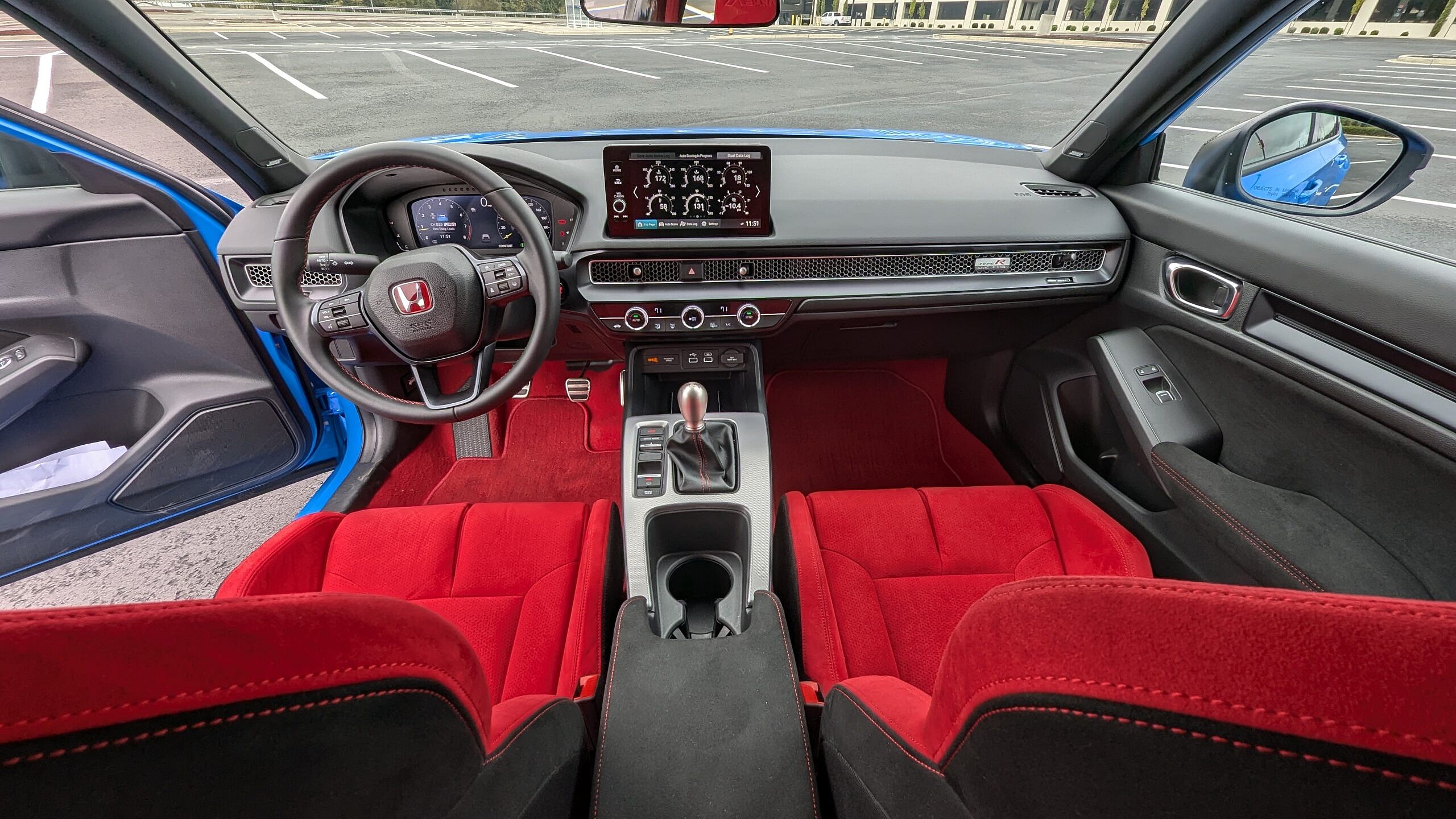 Interior of the Honda Civic Type R