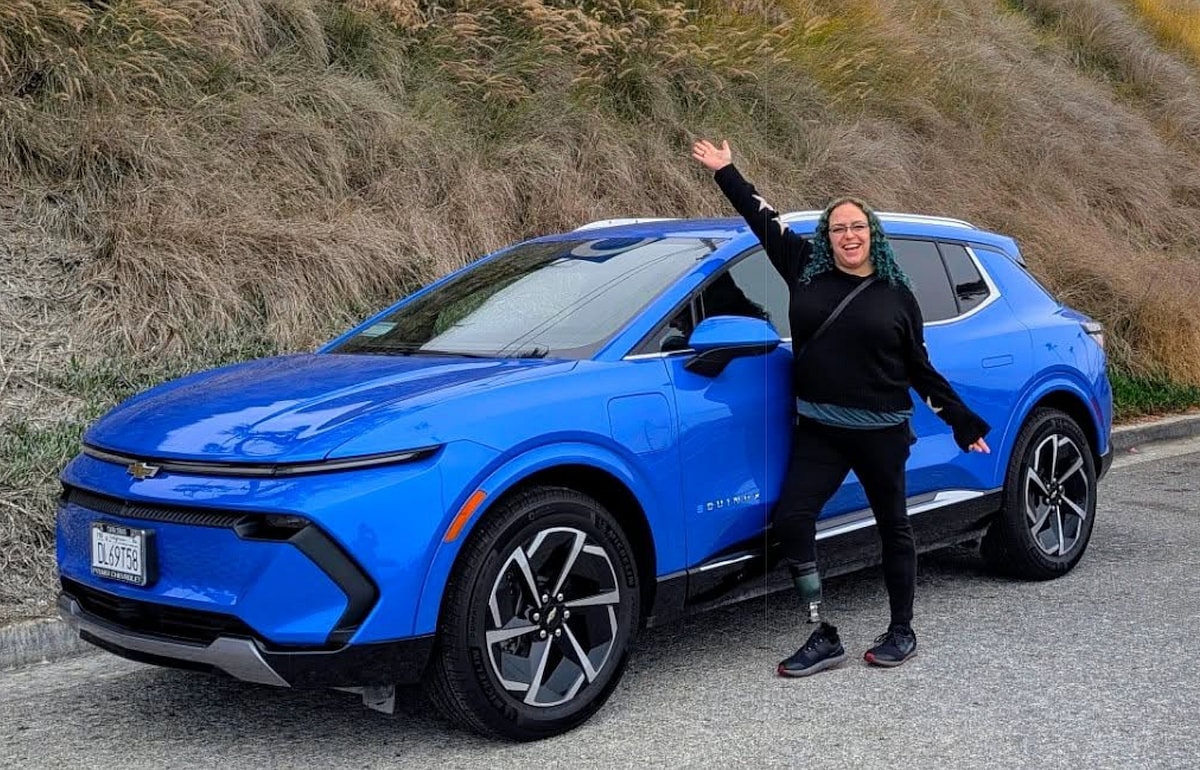 Liv Leigh with her 2024 Chevrolet Equinox EV