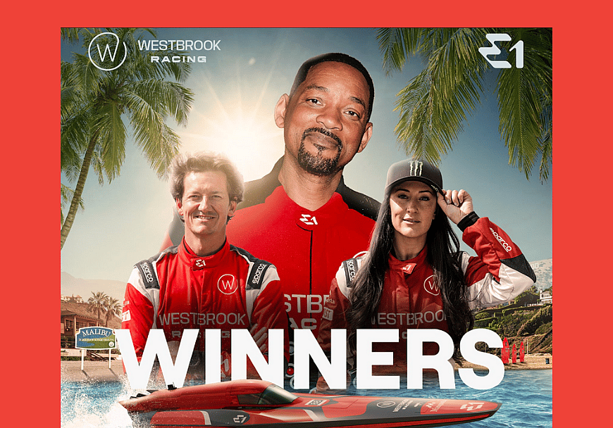 E1 Series winners Will Smith Lucas Ordonez and Sara Price