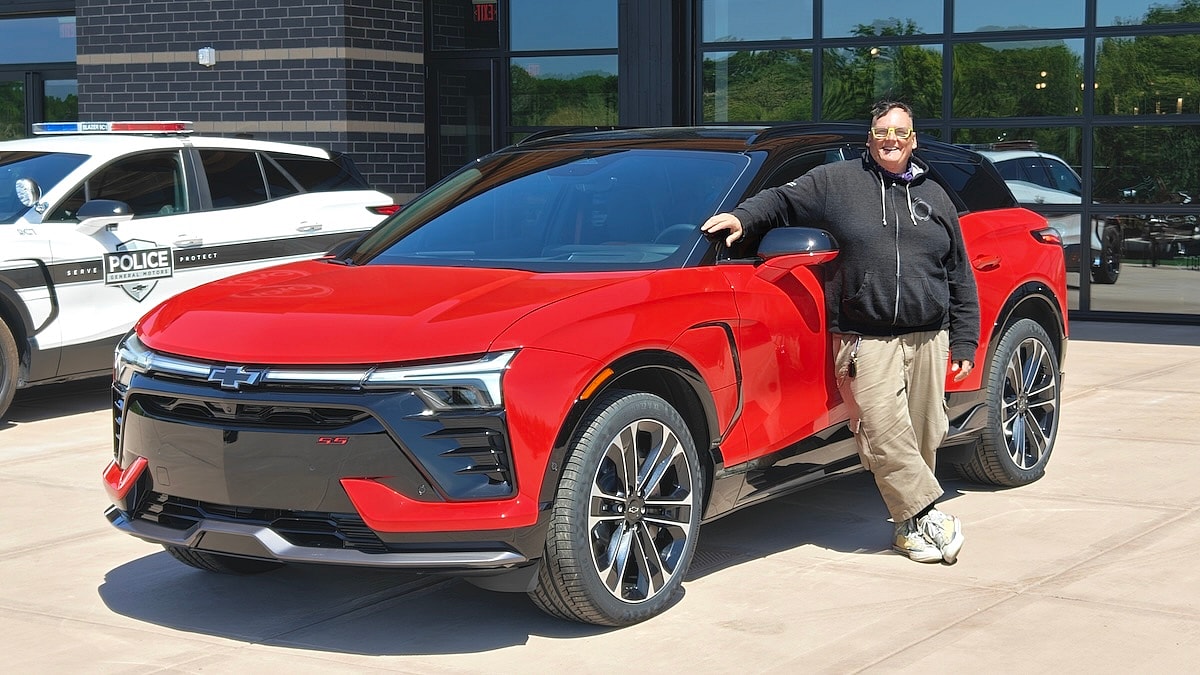 Chevy Blazer EV Super Sport: This Midsize EV Is Also a Muscle Car, So We Went For a Spin 9 The writer with the Chevy Blazer EV Super Sport