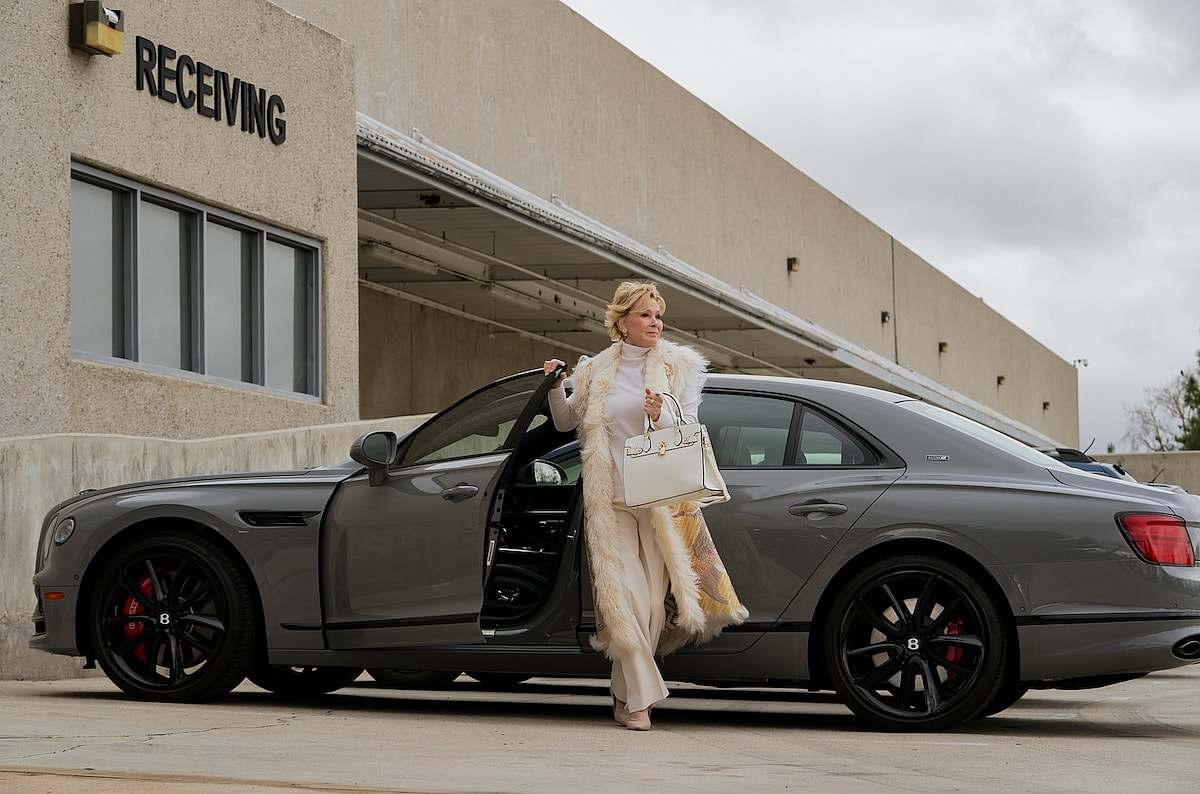 "Hacks" featuring Jean Smart in the Bentley Flying Spur