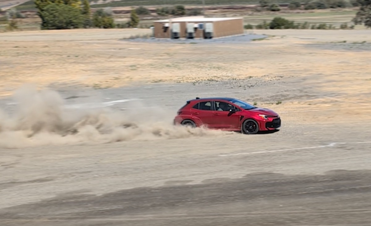 GR Corolla with Natalie Dirt Drifting