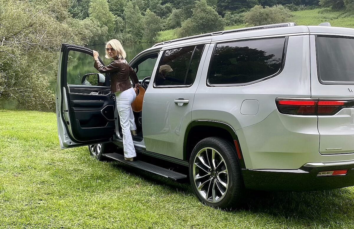 Running boards, like these in the Jeep Grand Wagoneer, help shorter drivers access a large SUV