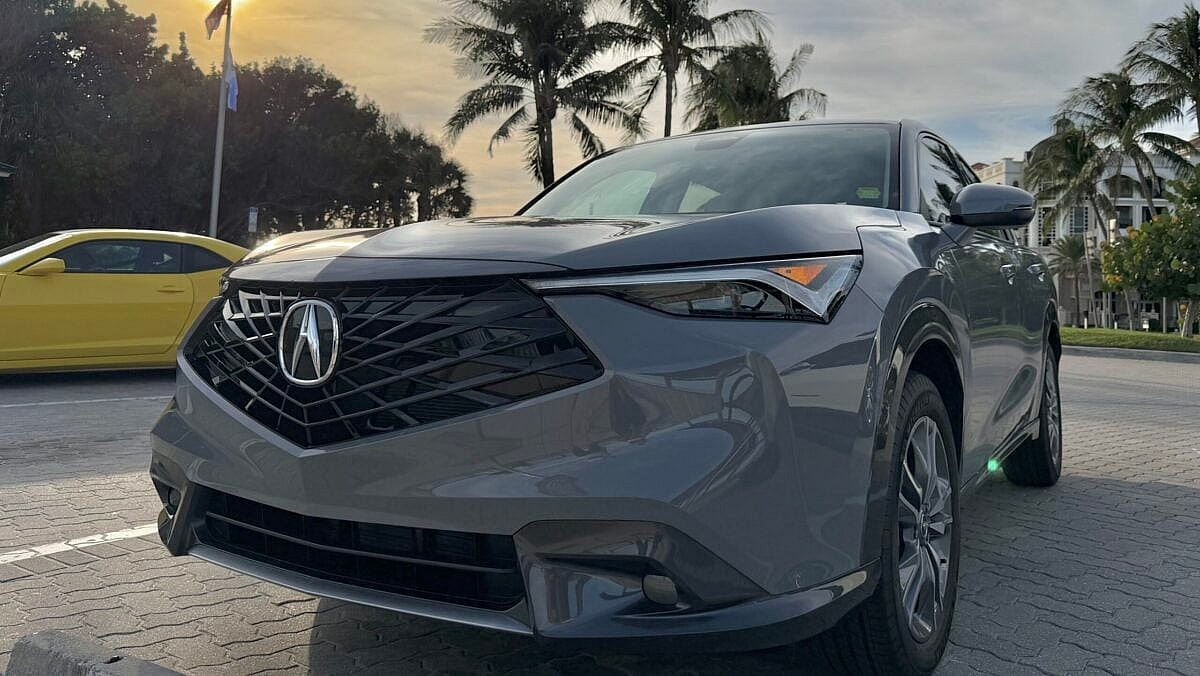 The front end of the 2025 Acura ADX my mom bought