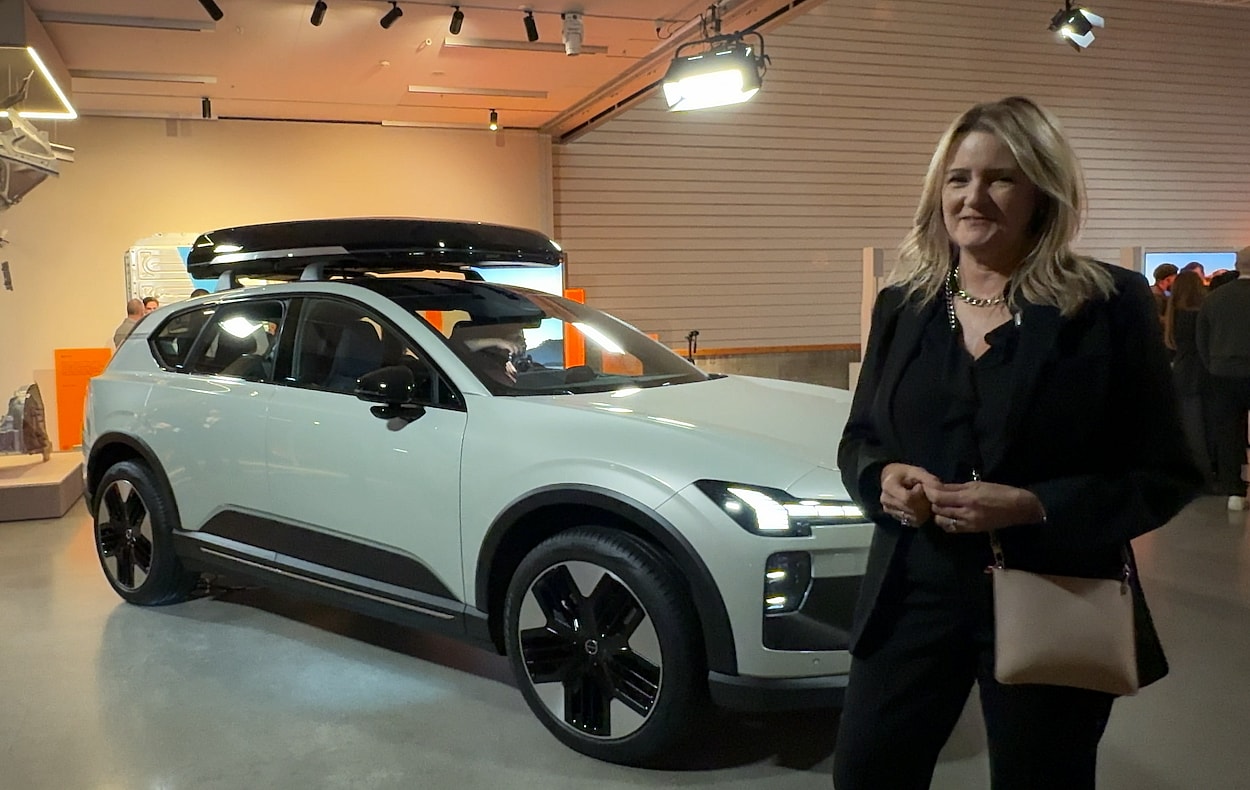 Getting a close up look at the Volvo EX60