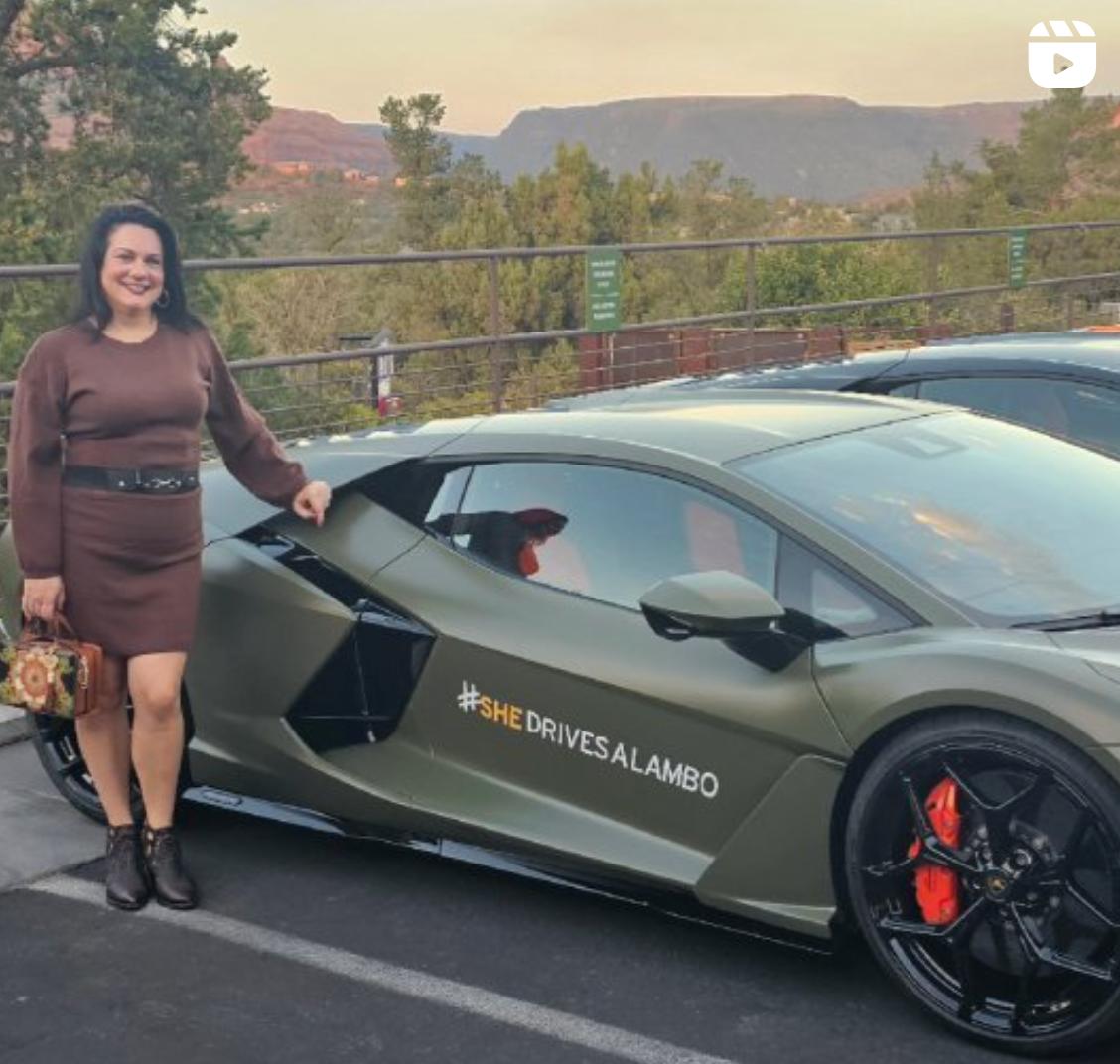 Shari Schwick With Her Lamborghini Revuelto