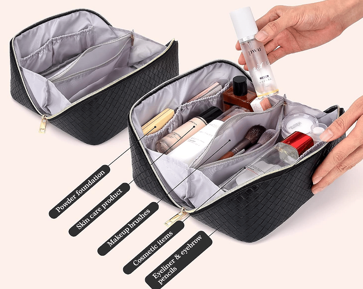 Zauknya Cosmetic Bag Organizes Your Items Nicely