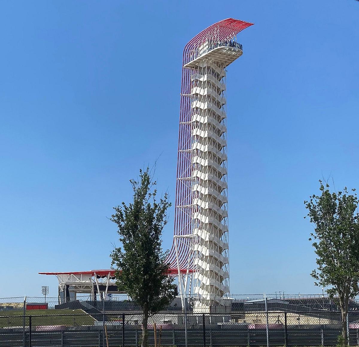 A Girls Guide To Cars | Nissan Z + Circuit Of The Americas = All Day Thrills - The Texas Mullet Viewing Tower. Photo Jordan Almond