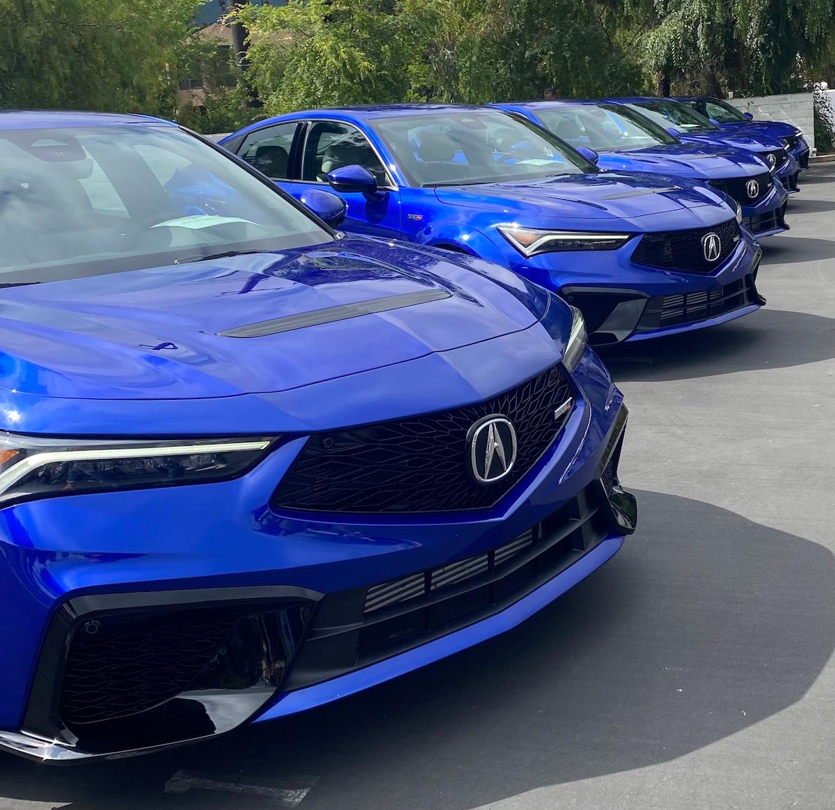 Song of the Summer? That’s Espresso. The Best Cars Of the Summer? These'll Mountain Dew It For You 6 The Fleet Of Acura Integra Type S Test Vehicles