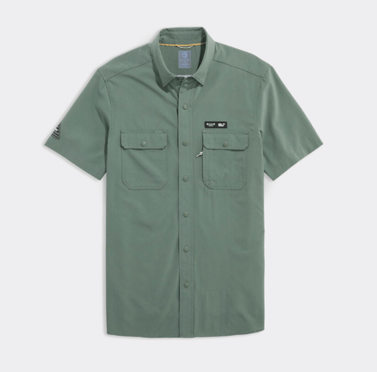 Jeep X Vineyard Vines Perforated Performance Short Sleeve Shirt $128
