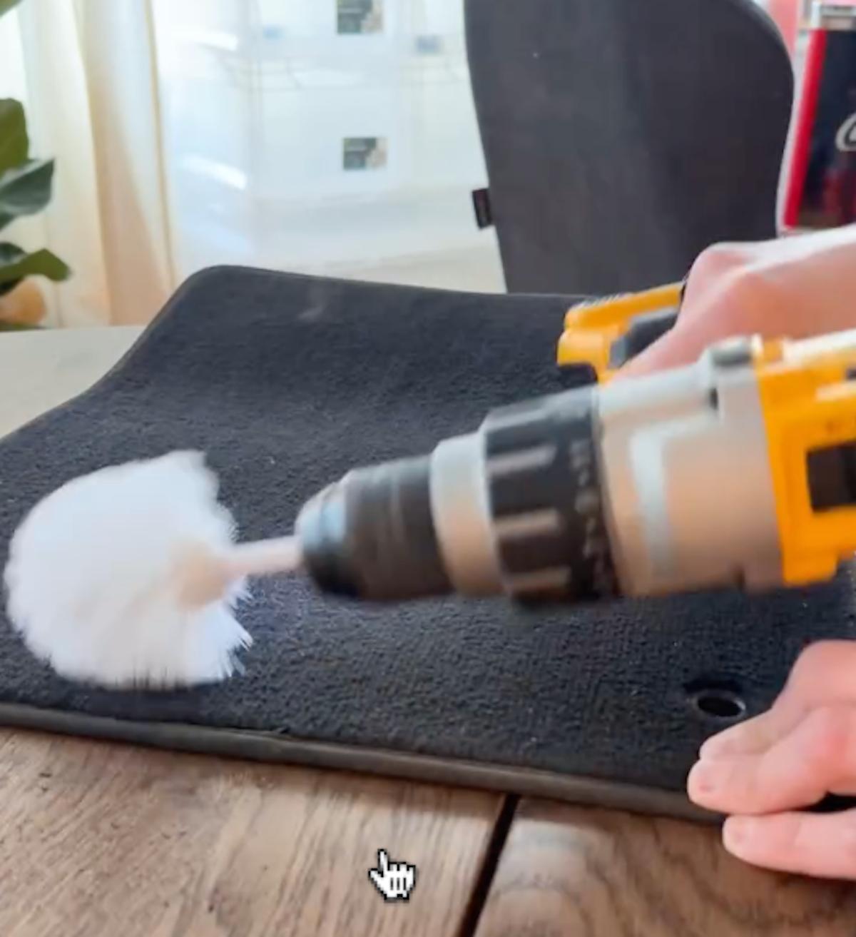 New Years Resolutions Calling For a Car Interior Reset? Our Favorite Organizing and Clean Car Tips 6 Drill To Clean Carpets New Years Resolution Clean Car Tips