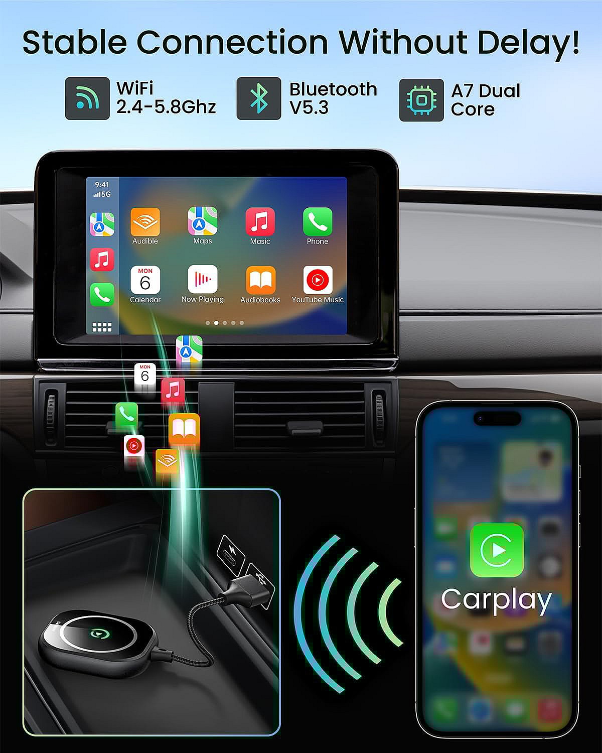The 10 Best Apple CarPlay Adapters 5 Apple Carplay Adapters Car Accessories