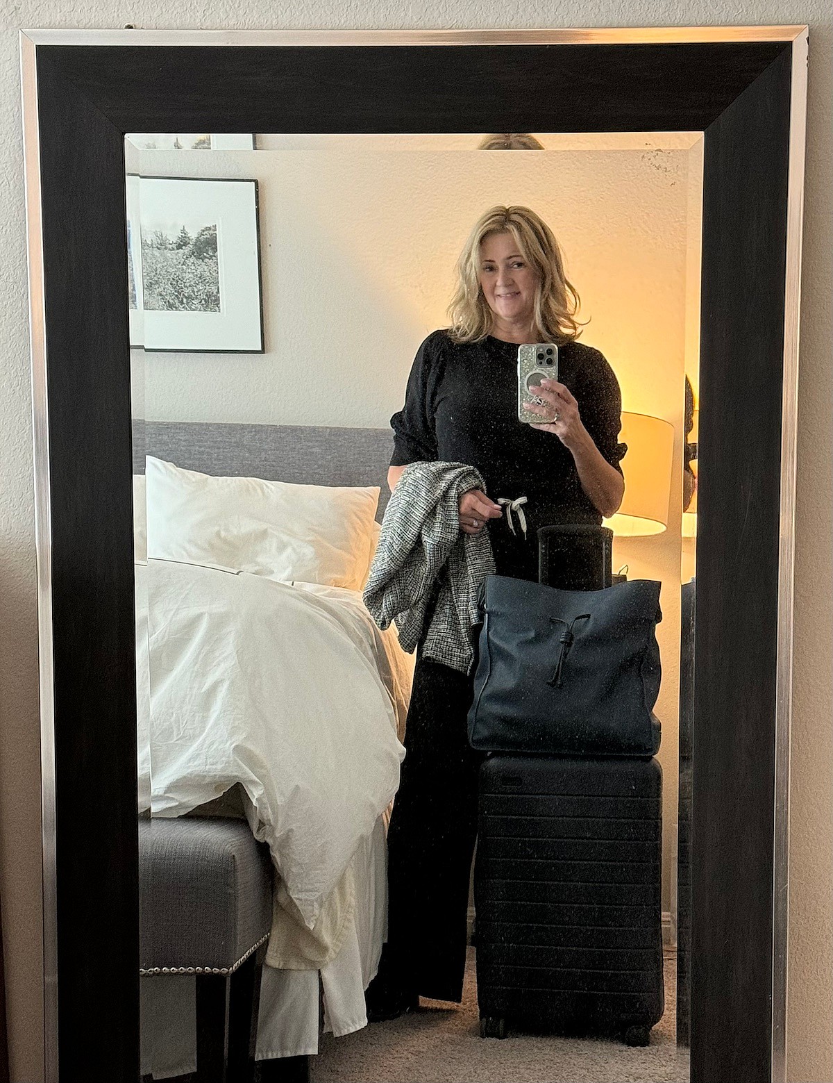 Ready To Hit The Road With My Leatherette Bag