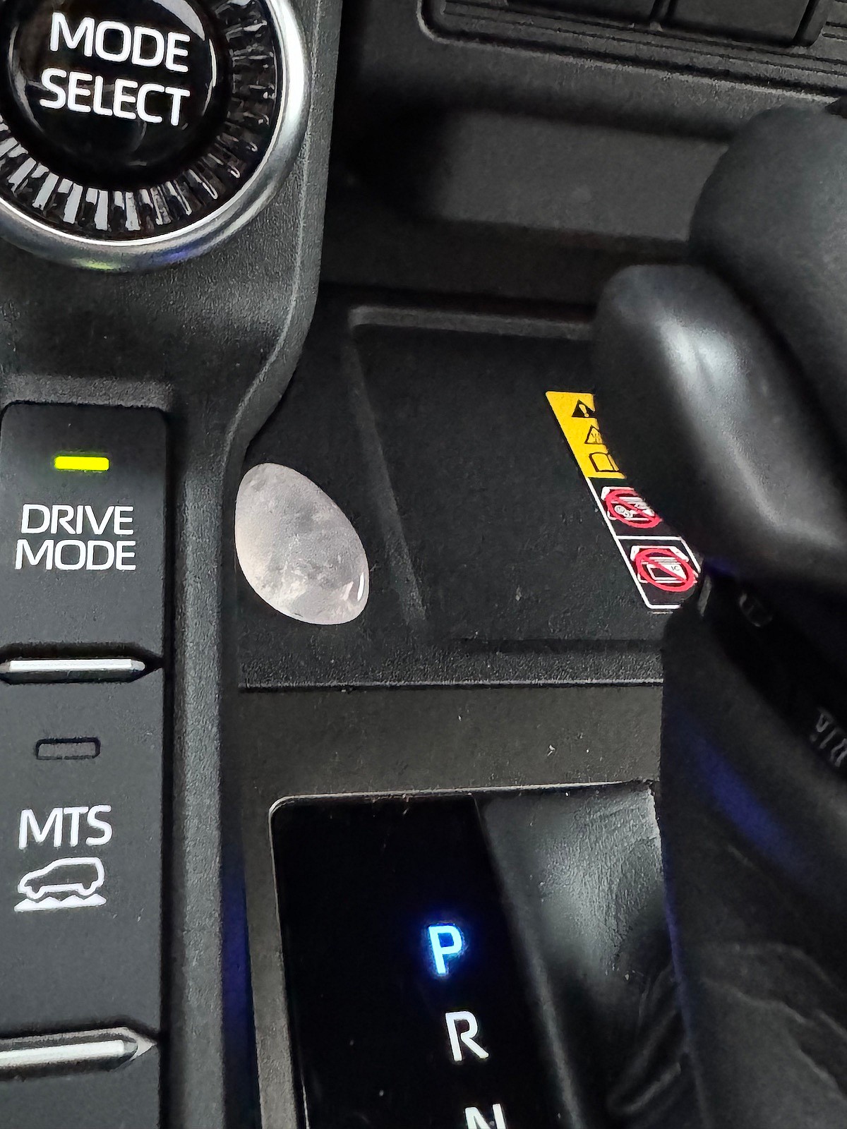 Rose Quartz Crystals In The Car