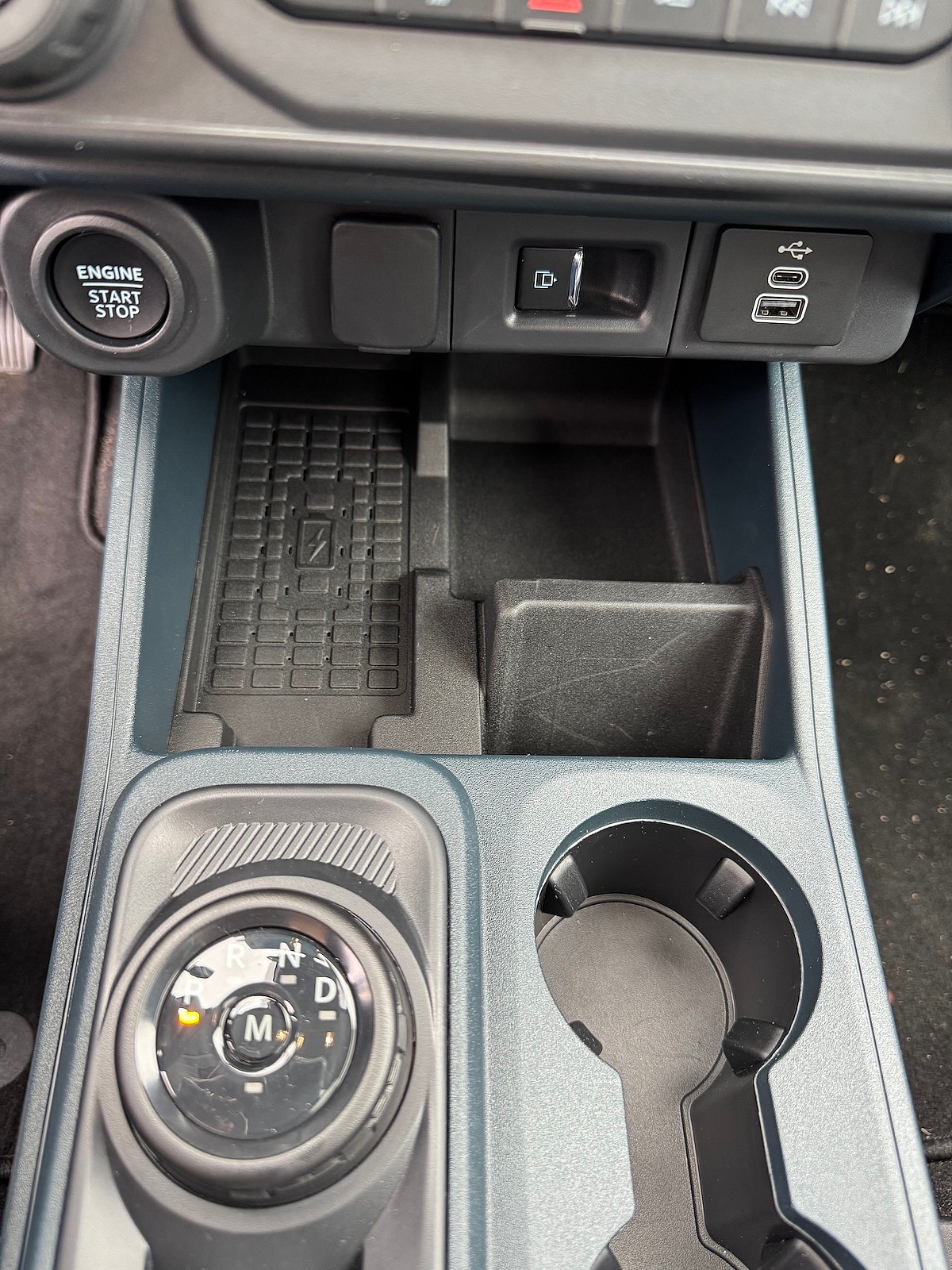 Which 2025 Ford Maverick is Best: Hybrid AWD or Lobo Street Truck? We Drove Them Both 7 The Center Console Of The Ford Maverick Lobo