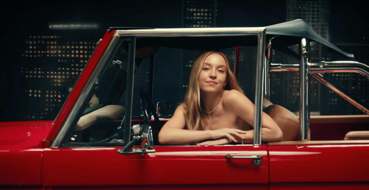 Actress Sydney Sweeney In Her Vintage Ford Bronco