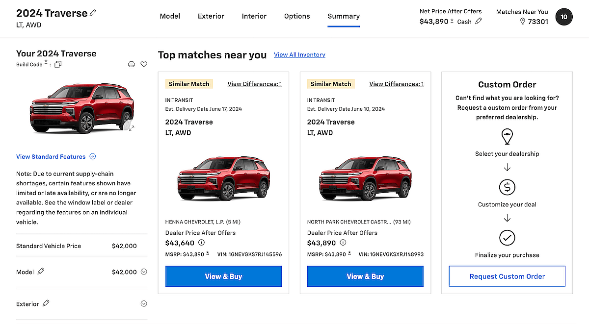 Your Options For Buying This Car Include Shopping From Local Inventory